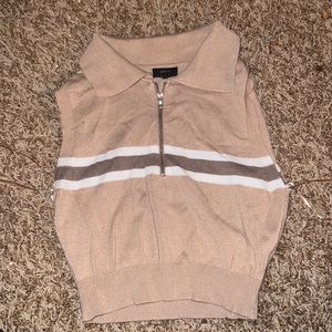 dark brown, white, and light brown.